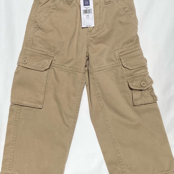 NWT Baby Gap Toddler 3 Years Khaki Cargo Pants - Picture 2 of 6